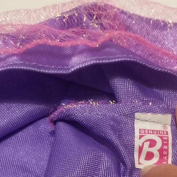 Fabulous vtg purple Barbie doll's gown w evening bag - Picture 12 of 13
